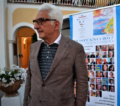 Enzo D'Elia, patron della rassegna letteraria Positano Mare, Sole e Cultura
